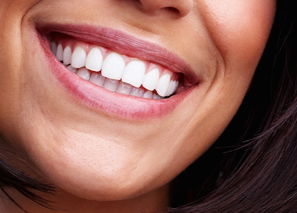 Close up of smile